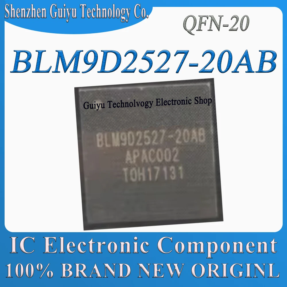 BLM9D2527-20AB BLM9D2527-20 BLM9D2527 BLM9D QFN-20 Радиочастотный полевой транзисторный чип IC BOM Service
BLM9D2527-20AB BLM9D2527-20 BLM9D2527 BLM9D QFN-20 Радиочастотный полевой транзисторный чип IC BOM Service