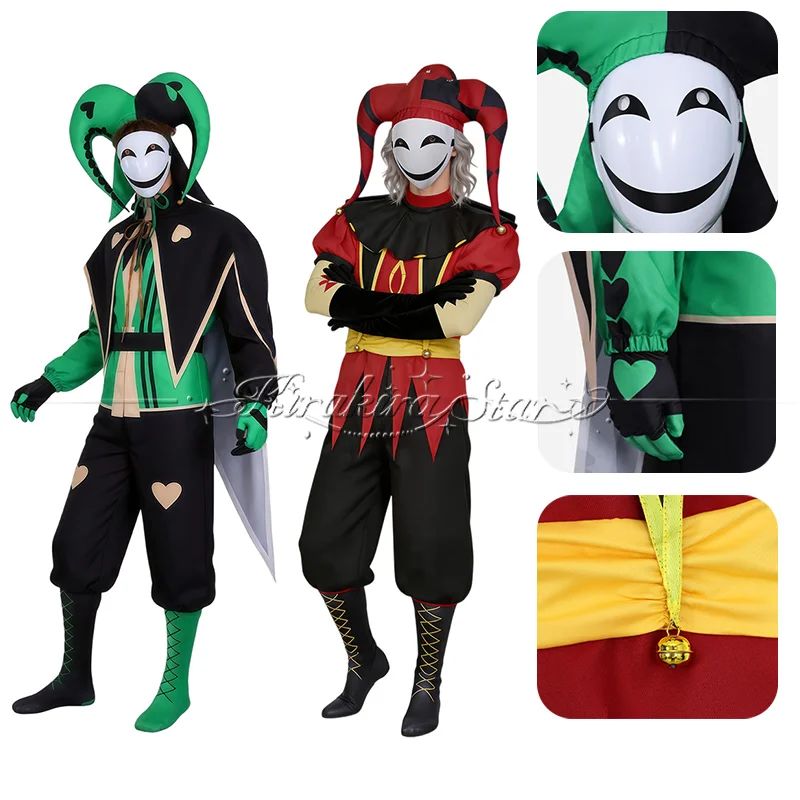 Pierrot Cosplay Circus Clown Wear Joker Costume For Halloween Party Carnival Role Play Props
Pierrot Cosplay Circus Clown Wear Joker Costume For Halloween Party Carnival Role Play Props