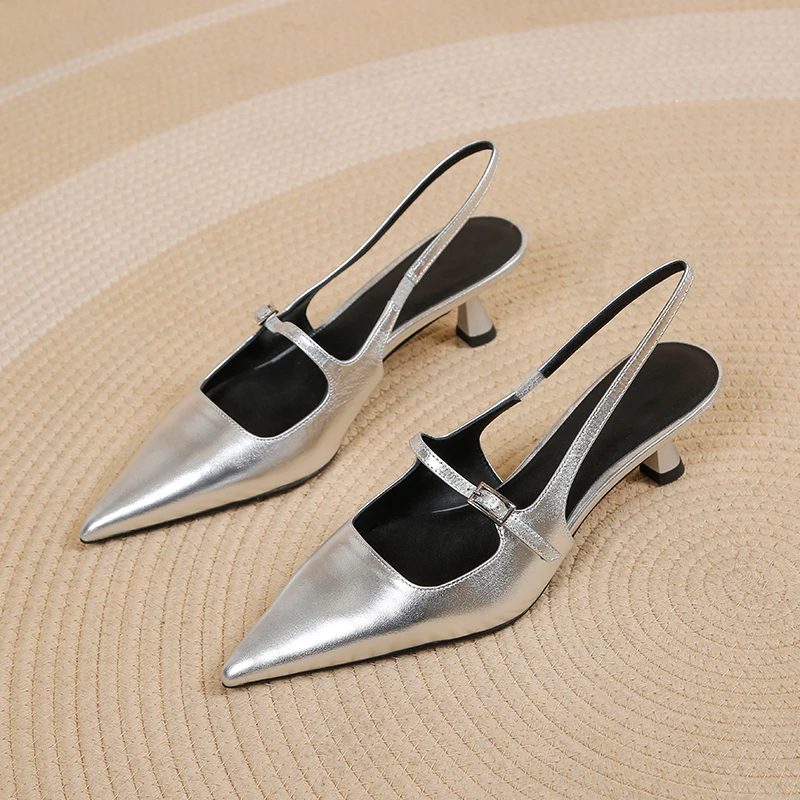 Shoes for Woman 2024 New Pointed Toe Women's Slingback Sandals Simple and Elegant Dress Shoes High Quality Party Heels Ladies
Shoes for Woman 2024 New Pointed Toe Women's Slingback Sandals Simple and Elegant Dress Shoes High Quality Party Heels Ladies