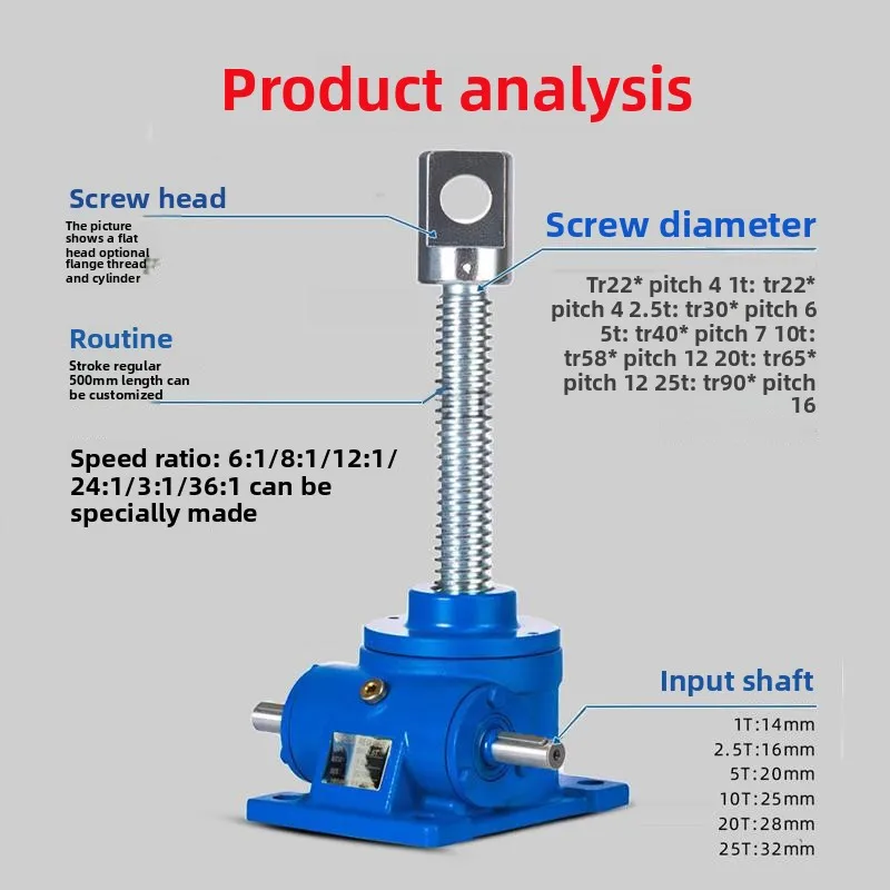 Good items Electric stainless steel hand crank screw ball worm wheel elevator
Good items Electric stainless steel hand crank screw ball worm wheel elevator
