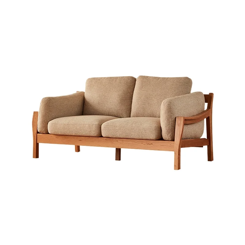 Nordic cherry wood all-solid wood sofa modern simple Japanese-style small apartment living room fabric combination furniture
Nordic cherry wood all-solid wood sofa modern simple Japanese-style small apartment living room fabric combination furniture