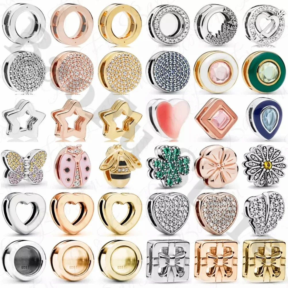 New 100% 925 Sterling Silver Eternal Clip Sparkling Charm Clip Clasp, Original Reflective Bracelet, Making Stylish Diy Jewelry
New 100% 925 Sterling Silver Eternal Clip Sparkling Charm Clip Clasp, Original Reflective Bracelet, Making Stylish Diy Jewelry