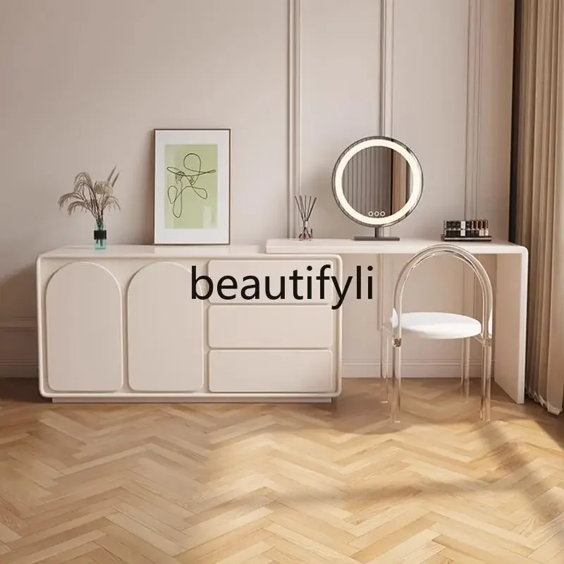 A16 Cream wind bedside dresser chest cabinet integrated bedroom TV cabinet makeup table
A16 Cream wind bedside dresser chest cabinet integrated bedroom TV cabinet makeup table