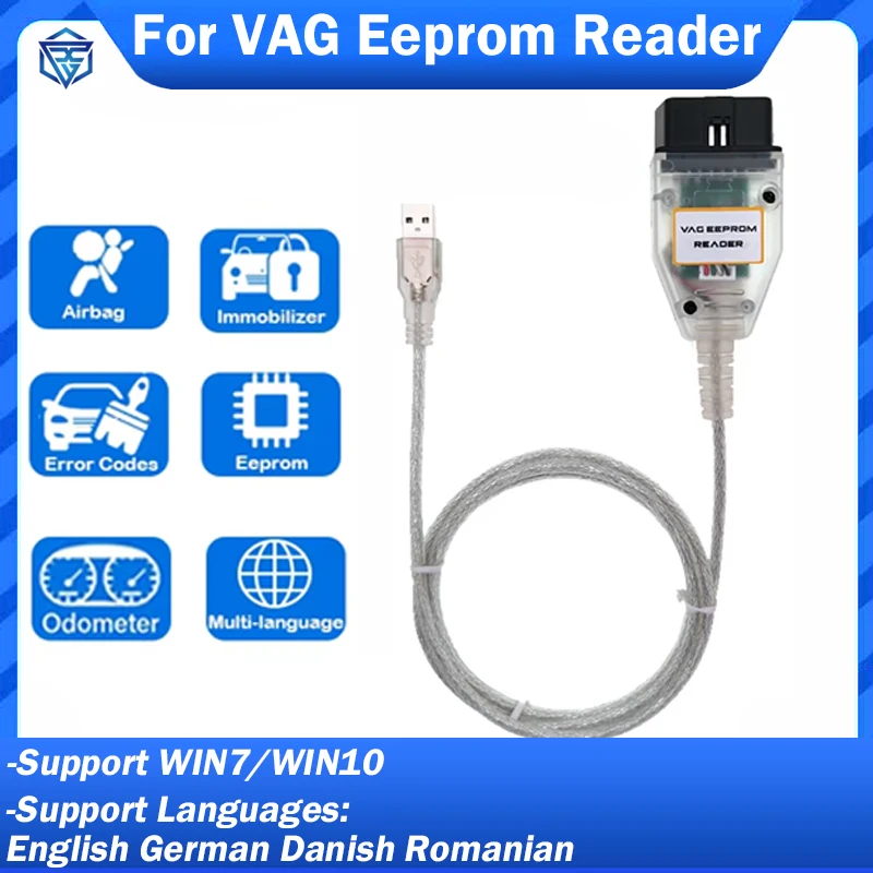 For VAG Eeprom Programmer Reader 1.20 For Airbag Crash Data Read Write Eeprom Immobilizer Mileage Correction ABS Brake Engine
For VAG Eeprom Programmer Reader 1.20 For Airbag Crash Data Read Write Eeprom Immobilizer Mileage Correction ABS Brake Engine
