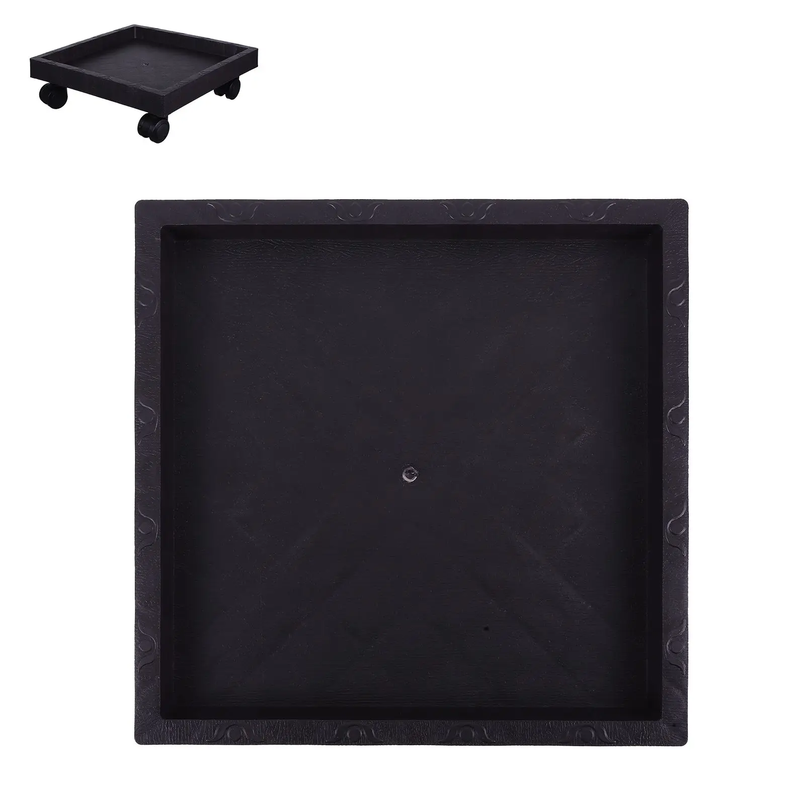 Square Flower Pot Tray 290mm Caster Wheels Thickened Plastic Material Brown Color Plant Stand Planter Saucer
Square Flower Pot Tray 290mm Caster Wheels Thickened Plastic Material Brown Color Plant Stand Planter Saucer