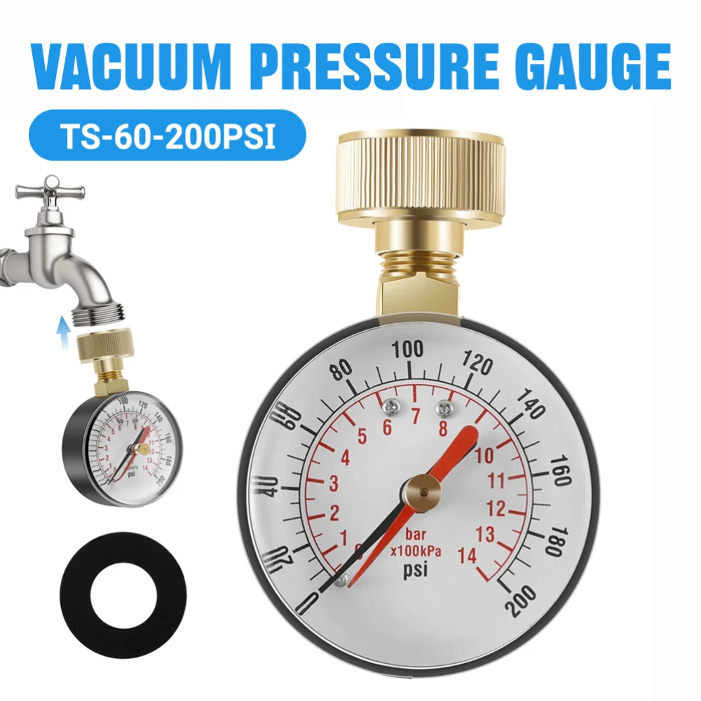 Универсальный манометр для проверки давления воды 0-200 PSI с внутренней резьбой 3/4 дюйма для домашнего, садового и промышленного использования
Универсальный манометр для проверки давления воды 0-200 PSI с внутренней резьбой 3/4 дюйма для домашнего, садового и промышленного использования