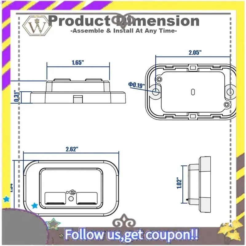Новая 6 шт. 12 В/24 В USB-розетка для автодома, двойная PD3.0 Type-C (USB C) и быстрая зарядка QC3.0 USB-A Порт для крепления на панели Автомобильное зарядное устройство USB Dur
Новая 6 шт. 12 В/24 В USB-розетка для автодома, двойная PD3.0 Type-C (USB C) и быстрая зарядка QC3.0 USB-A Порт для крепления на панели Автомобильное зарядное устройство USB Dur