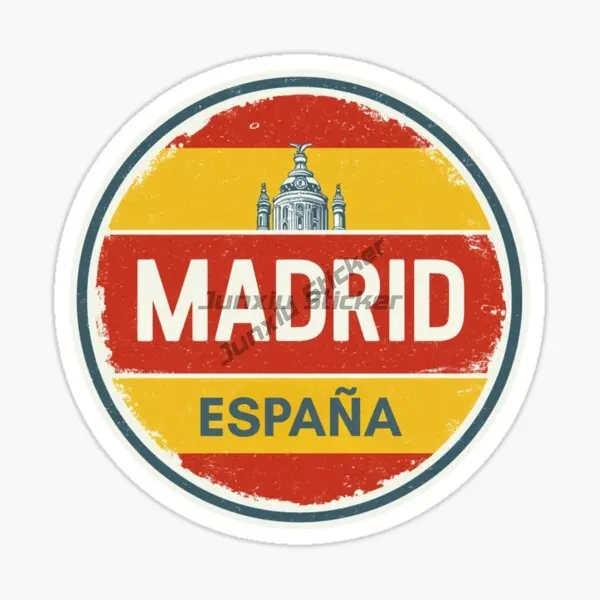MADRID Spain National Flag Car Sticker for Badge Bicycle Van Laptop Motorcycle Decal Customizable
MADRID Spain National Flag Car Sticker for Badge Bicycle Van Laptop Motorcycle Decal Customizable