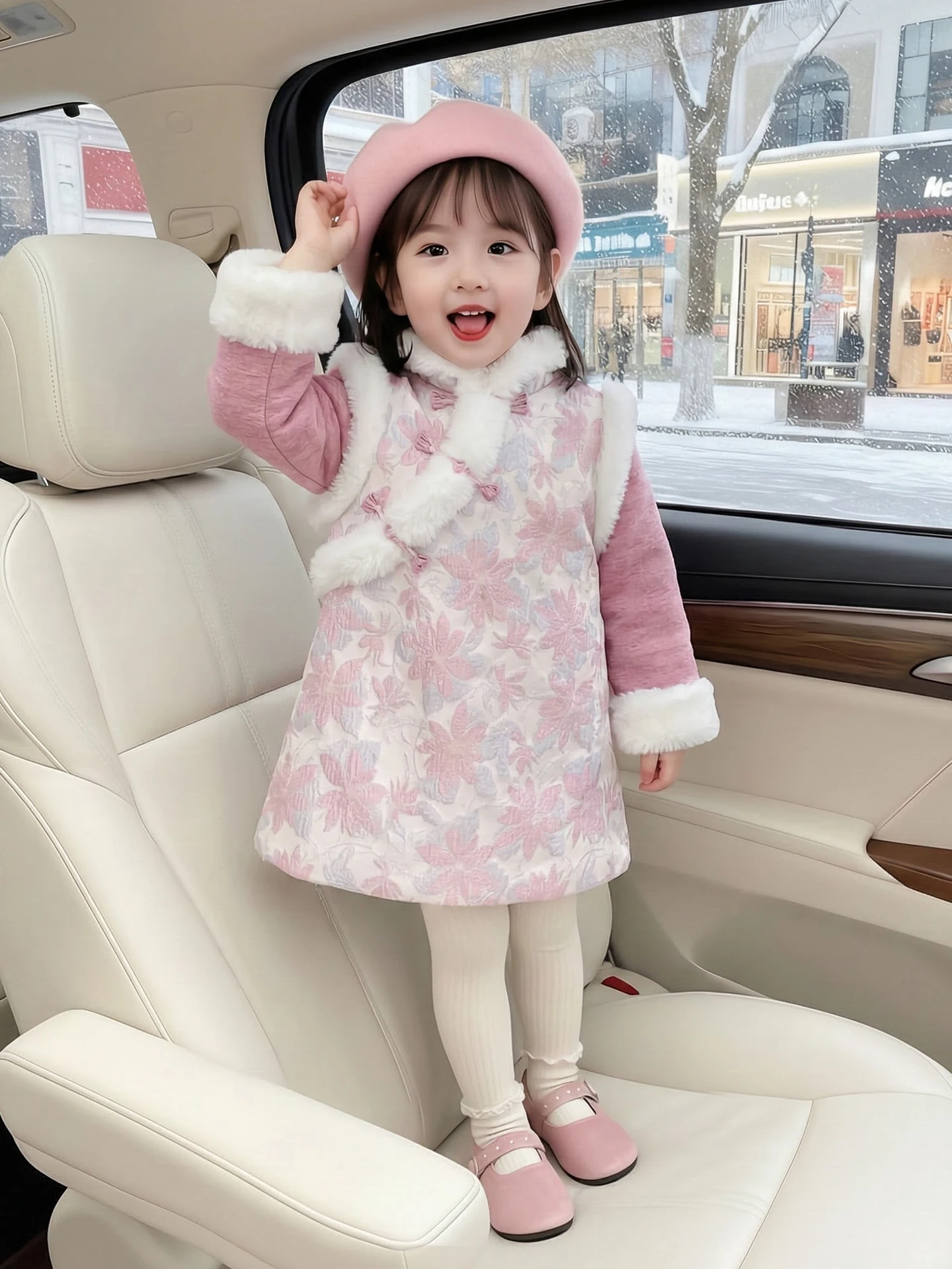 New Year's Dr for Girls Fce Lined Traditional Chinese Sle Performance Costume Baby Girl's Hanfu Outfit
New Year's Dr for Girls Fce Lined Traditional Chinese Sle Performance Costume Baby Girl's Hanfu Outfit