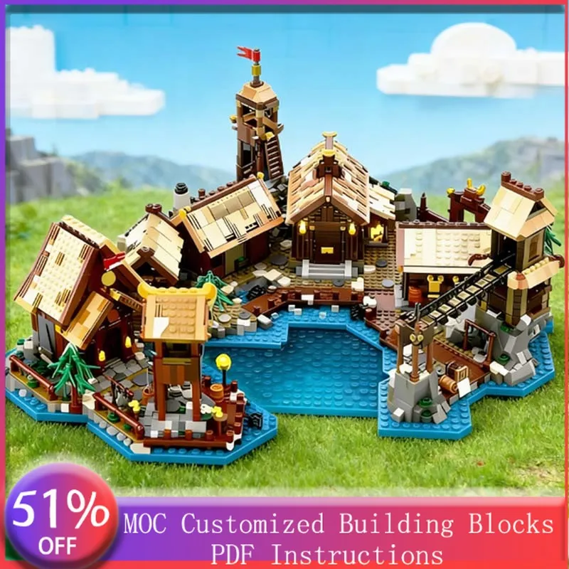 1556 деталей Модульный конструктор «Прибрежная деревня» (MOC) — Набор для самостоятельной сборки, простая модель из строительных блоков, игрушка для мальчиков, подарок на день рождения
1556 деталей Модульный конструктор «Прибрежная деревня» (MOC) — Набор для самостоятельной сборки, простая модель из строительных блоков, игрушка для мальчиков, подарок на день рождения