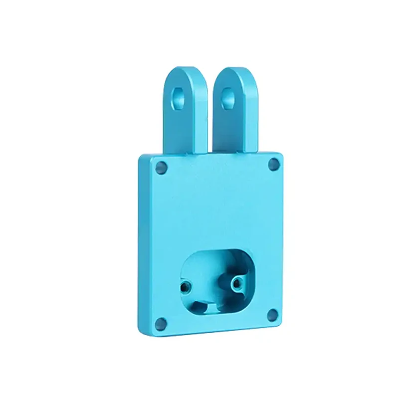CNC machined blue anodized aluminum alloy holder Equipment connection bracket Special-shaped mounting base
CNC machined blue anodized aluminum alloy holder Equipment connection bracket Special-shaped mounting base