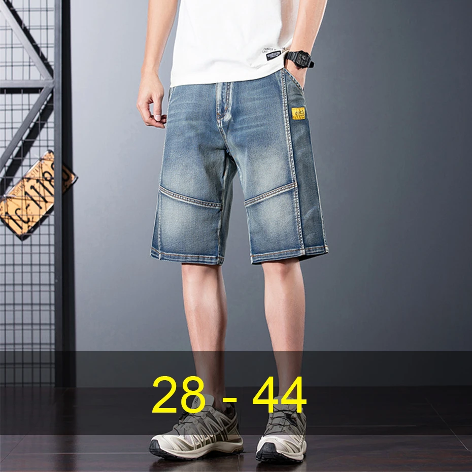 Vintage Cargo Denim Shorts Men Plus Size Jean Shorts Solid Color Fashion Casual Pocket Short Pants Male Big Size 44
Vintage Cargo Denim Shorts Men Plus Size Jean Shorts Solid Color Fashion Casual Pocket Short Pants Male Big Size 44