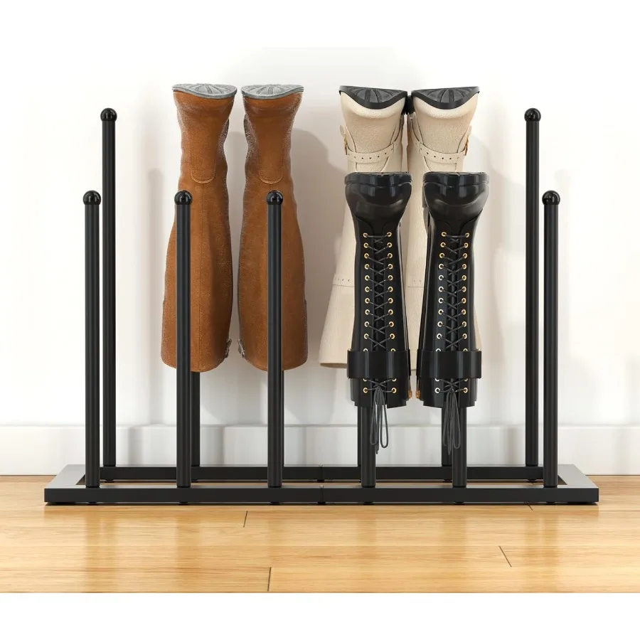 Free Standing Shoe Racks Boot Organizer for Tall Boots Black Metal Boot Rack Fit for 6 Pairs Shoe Organizer for Dorm Room Close
Free Standing Shoe Racks Boot Organizer for Tall Boots Black Metal Boot Rack Fit for 6 Pairs Shoe Organizer for Dorm Room Close