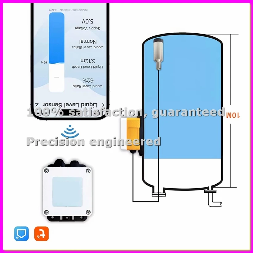 202W Tuya High Accuracy Submersible Sensor Intelligent Water Tank Level Sensor Meter Gauge Tank 10M Sensor UK Plug-BCBW
202W Tuya High Accuracy Submersible Sensor Intelligent Water Tank Level Sensor Meter Gauge Tank 10M Sensor UK Plug-BCBW