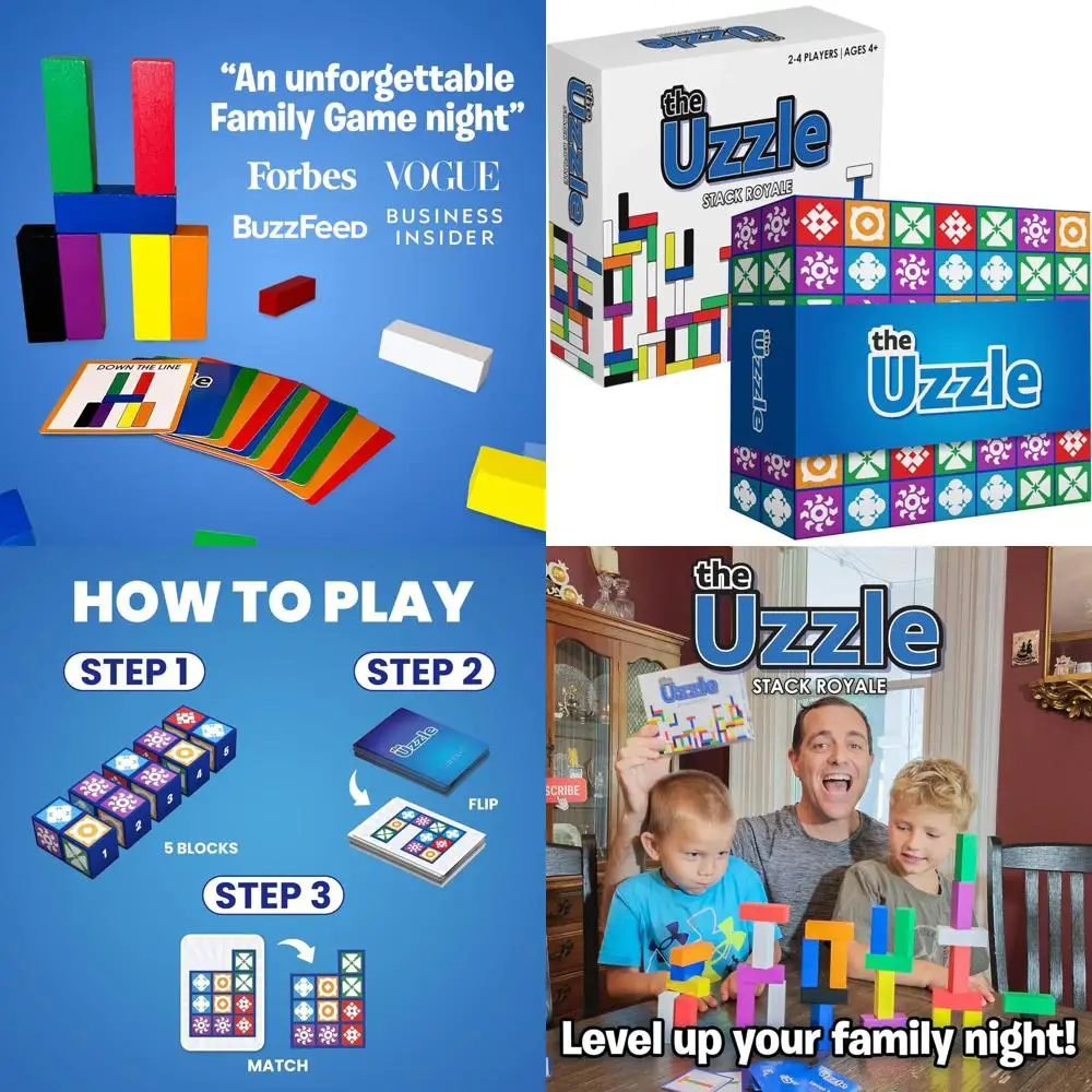 Комплект Uzzle Games Royale 3.0: настольные игры для всех возрастов, цветные и блокирующие головоломки для детей и взрослых
Комплект Uzzle Games Royale 3.0: настольные игры для всех возрастов, цветные и блокирующие головоломки для детей и взрослых