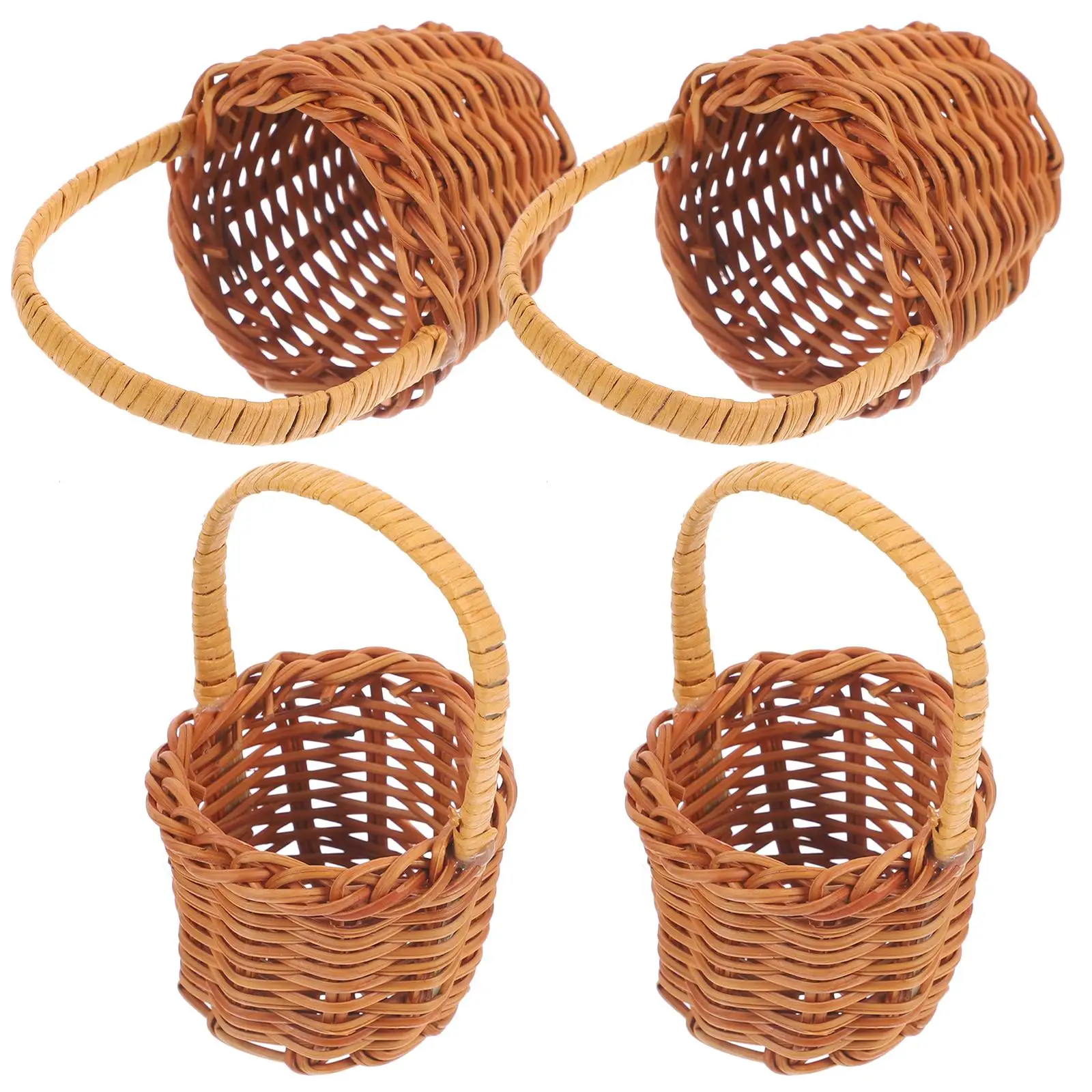 4pcs Mini 5x4cm Natural Rattan Tiny Flower Mini Woven Storage Basket Set Home Decor Miniature Woven Basket Storage
4pcs Mini 5x4cm Natural Rattan Tiny Flower Mini Woven Storage Basket Set Home Decor Miniature Woven Basket Storage