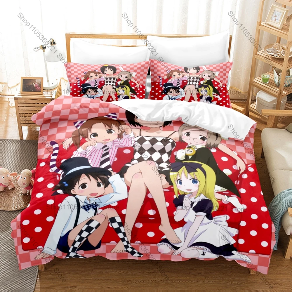 Personality Strawberry Marshmallow New Bedding Set Cute Anime Girls 3D Print Duvet Cover Set Soft Microfiber Bed Set Bedroom Dec
Personality Strawberry Marshmallow New Bedding Set Cute Anime Girls 3D Print Duvet Cover Set Soft Microfiber Bed Set Bedroom Dec