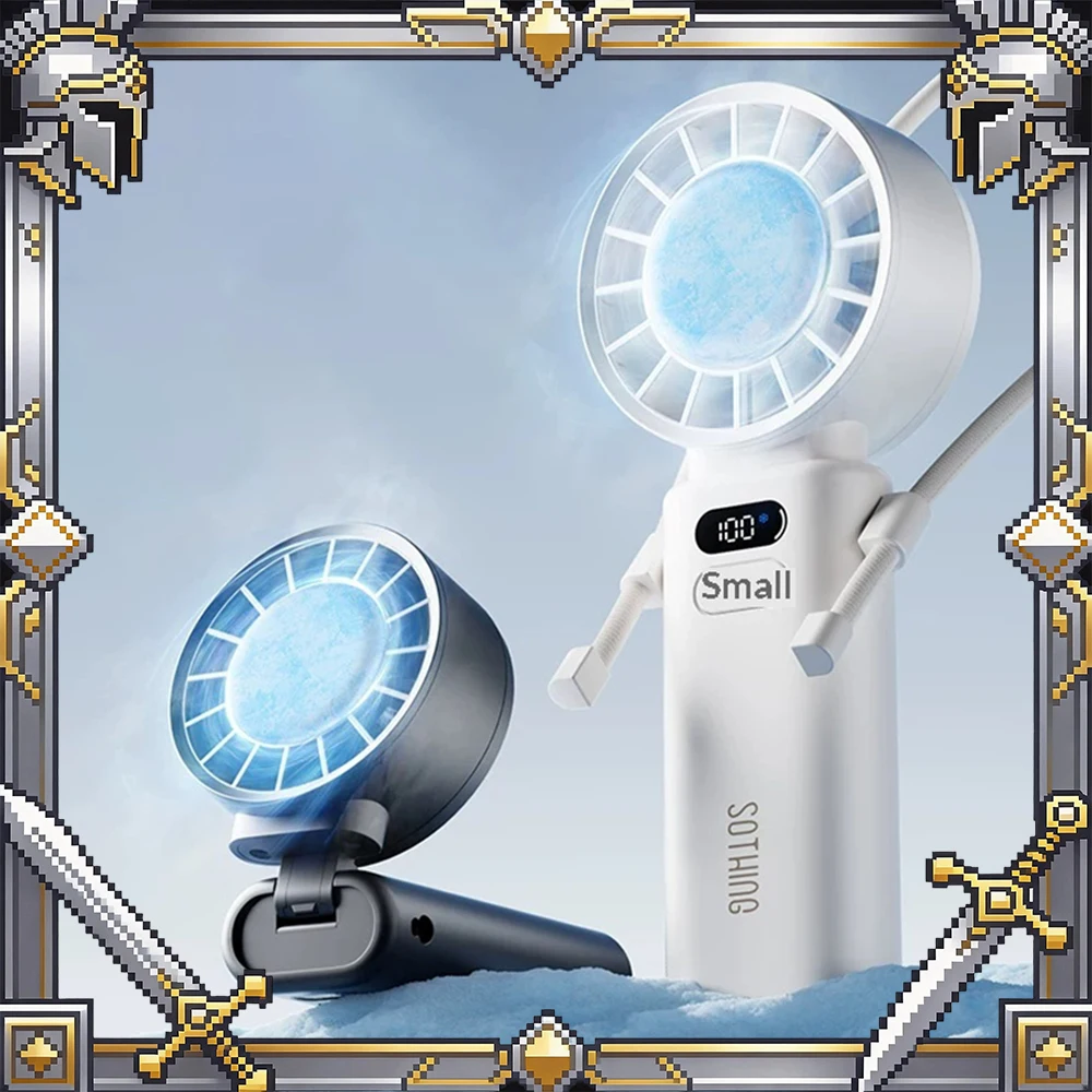 Sothing ICEZ2 Hand-Held Small Fan 100 Th Gear Super Wind Handheld Fan 19 Hours Long Battery Life Light Weight Low Noise Gifts
Sothing ICEZ2 Hand-Held Small Fan 100 Th Gear Super Wind Handheld Fan 19 Hours Long Battery Life Light Weight Low Noise Gifts