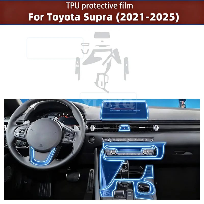For Toyota Supra GR 2021-2025 Car Interior Film Car Dashboard Shift Center Console Screen Anti-scratch Transparent TPU PPF Film
For Toyota Supra GR 2021-2025 Car Interior Film Car Dashboard Shift Center Console Screen Anti-scratch Transparent TPU PPF Film