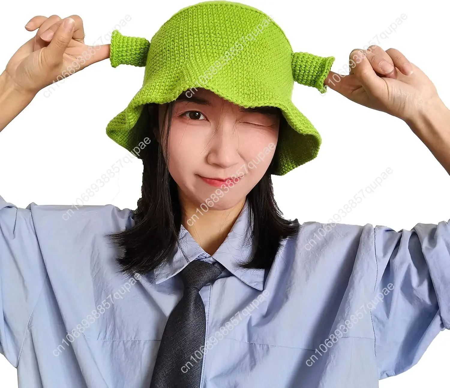 Knitted Bucket Hat, Shrek Hats with Ears, Adult Halloween Costume Kid Cosplay Prop, Handmade Crochet Hat Gift
Knitted Bucket Hat, Shrek Hats with Ears, Adult Halloween Costume Kid Cosplay Prop, Handmade Crochet Hat Gift