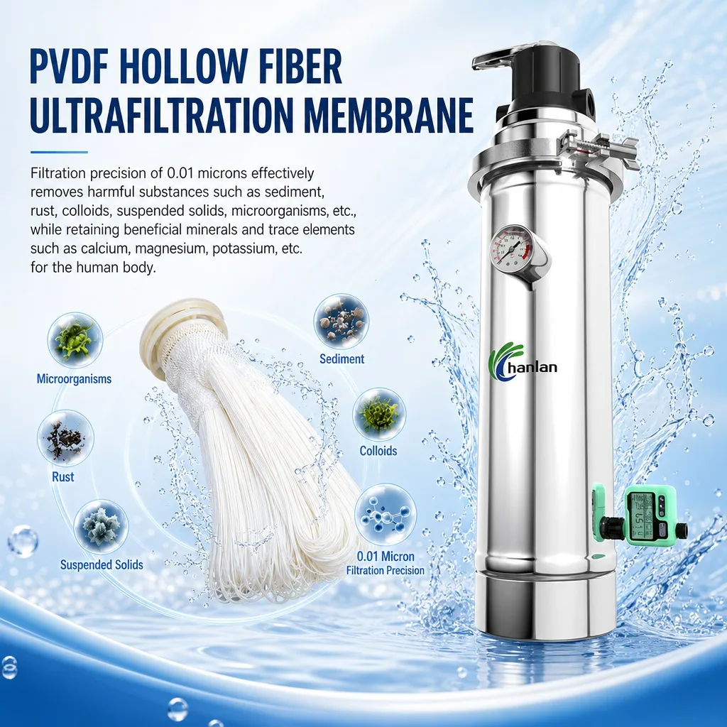 Quick Release Clamp Stainless Steel Water Purifier 0.01 Micron PVDF UF Membrane Whole House Central Filter No Core Replacement
Quick Release Clamp Stainless Steel Water Purifier 0.01 Micron PVDF UF Membrane Whole House Central Filter No Core Replacement