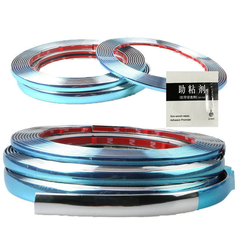 3M DIY Car Bumper Self-adhesive Silver Decorative Strip Thickened PVC Material To Prevent Body Scratches Decorate Car Accessory
3M DIY Car Bumper Self-adhesive Silver Decorative Strip Thickened PVC Material To Prevent Body Scratches Decorate Car Accessory