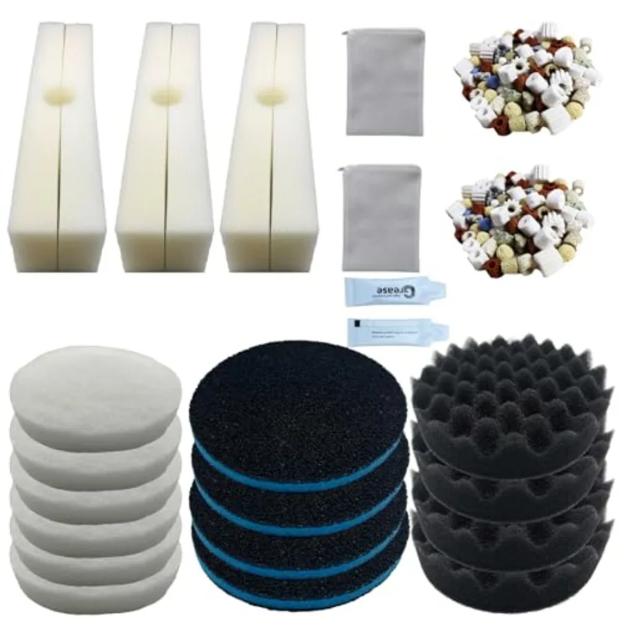26 Piece Fx6 Canister Filter Media Kit Replacement Compatible with Fluval Fx4/Fx5/Fx6 Aquarium Filters Including Upgraded 3-in-
26 Piece Fx6 Canister Filter Media Kit Replacement Compatible with Fluval Fx4/Fx5/Fx6 Aquarium Filters Including Upgraded 3-in-