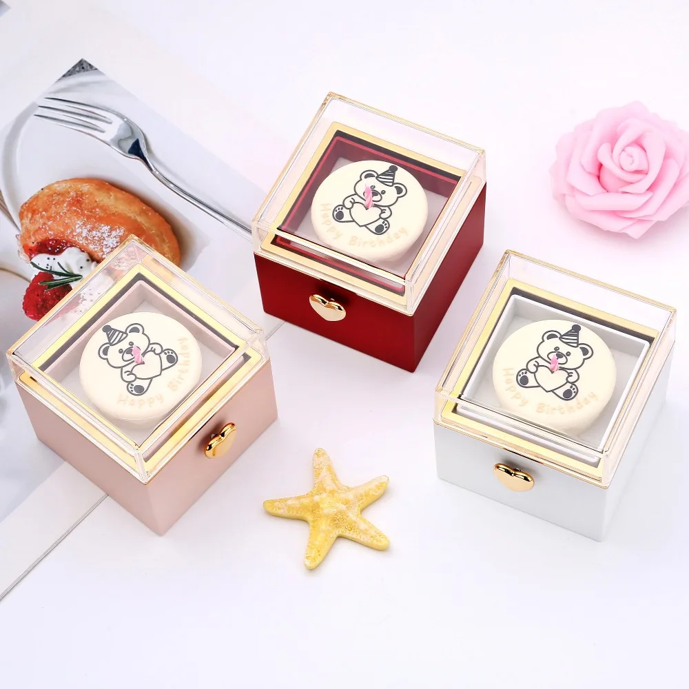 Valentine Bear Flip Ring Box Ring Display Girlfriend Gift Mini Cake Gift Boxes Jewelry Storage Box Birthday Gift Packaging Box
Valentine Bear Flip Ring Box Ring Display Girlfriend Gift Mini Cake Gift Boxes Jewelry Storage Box Birthday Gift Packaging Box