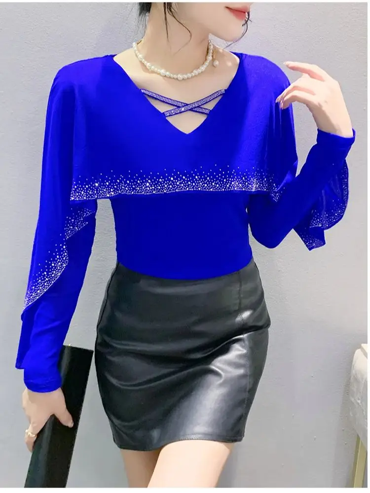 Patchwork Ruffles T shirts Girls Long Sleeve T shirt White Top For Woman 2024 Autumn
Patchwork Ruffles T shirts Girls Long Sleeve T shirt White Top For Woman 2024 Autumn
