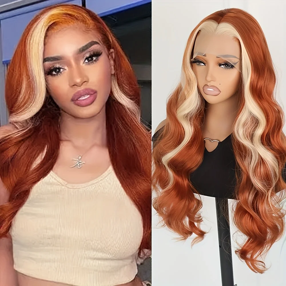 Длинные волнистые парики с кружевной передней частью без клея, 13x4, с свободной линией роста волос, предварительно прорезанные, из термостойкого синтетического волокна, имбирного цвета, для женщин, для повседневного использования и вечеринок
Длинные волнистые парики с кружевной передней частью без клея, 13x4, с свободной линией роста волос, предварительно прорезанные, из термостойкого синтетического волокна, имбирного цвета, для женщин, для повседневного использования и вечеринок