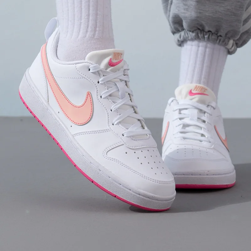 Nike Court Borough Women's White & Pink Casual Sneakers Lightweight Versatile Skate Shoes DV5456-111
Nike Court Borough Women's White & Pink Casual Sneakers Lightweight Versatile Skate Shoes DV5456-111