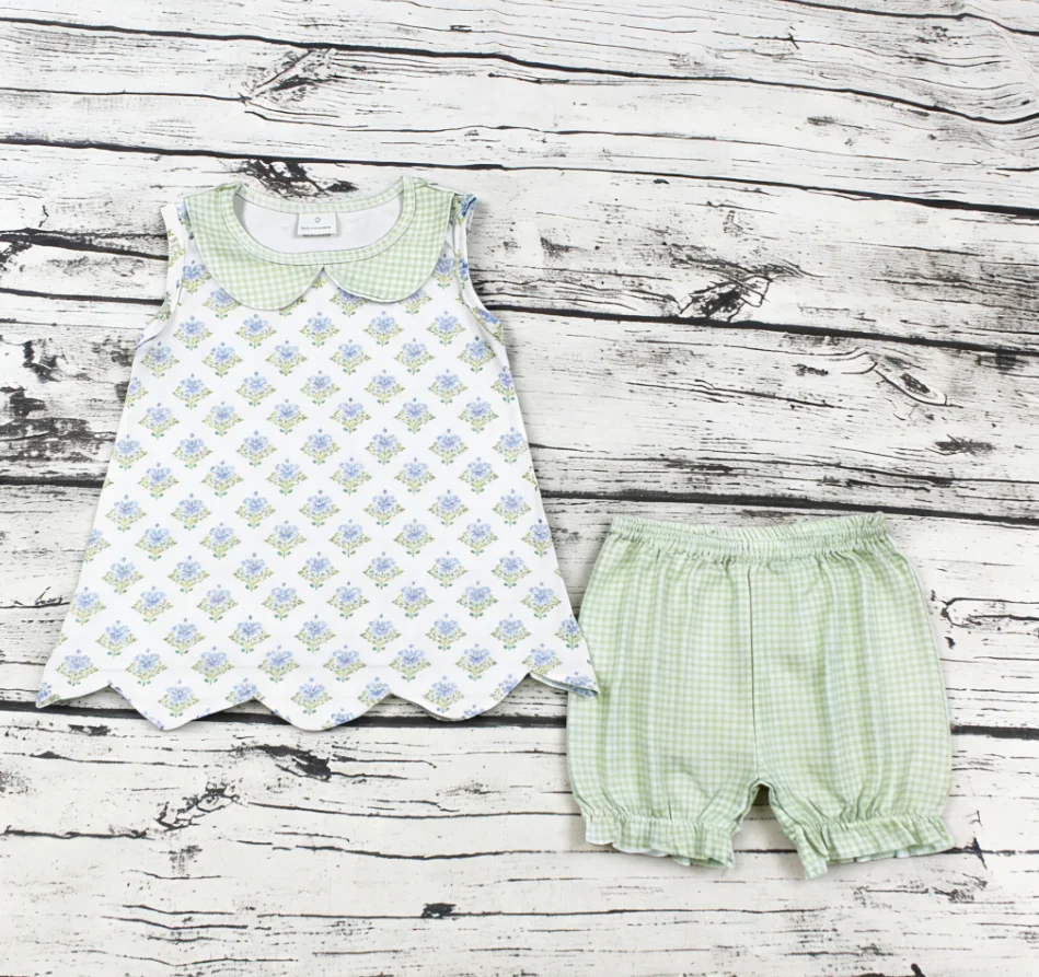 Wholesale Baby Girl Set Children Infant Sleeveless Floral Tunic Green Shorts Outfit Toddler Clothes Kids Girls Flower Clothing
Wholesale Baby Girl Set Children Infant Sleeveless Floral Tunic Green Shorts Outfit Toddler Clothes Kids Girls Flower Clothing
