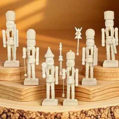6Pcs Nutcracker Christmas Decorations Wooden Unpainted DIY Figures Sturdy Design Festive Display
6Pcs Nutcracker Christmas Decorations Wooden Unpainted DIY Figures Sturdy Design Festive Display