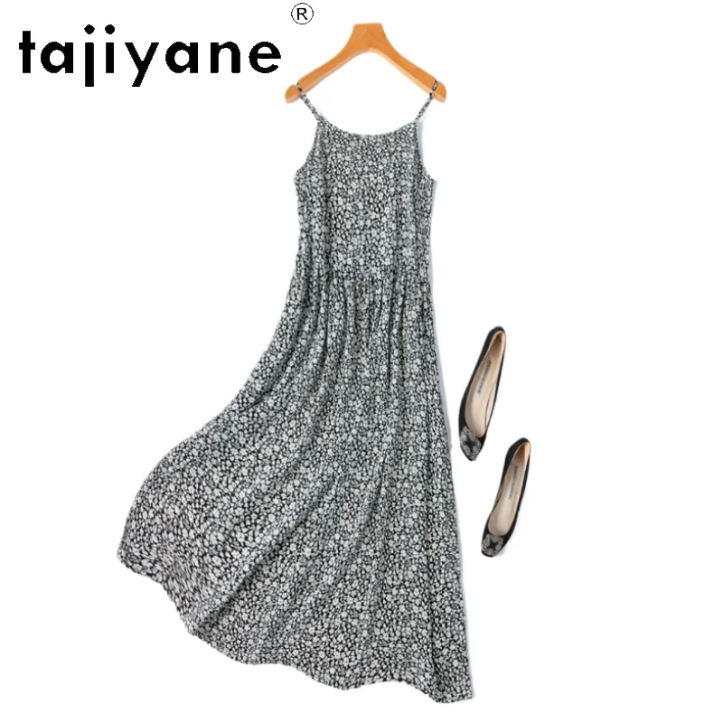 TAJIYANE 100% Mulberry Silk Long Dresses for Woman Elegant Slip Dress Vacation Summer Frocks Women Clothing 2025 Robes Longues
TAJIYANE 100% Mulberry Silk Long Dresses for Woman Elegant Slip Dress Vacation Summer Frocks Women Clothing 2025 Robes Longues