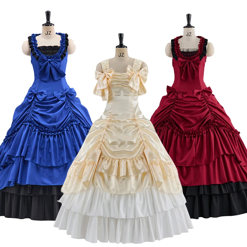 Готический викторианский костюм вампира, гражданская война, ретро платье без рукавов, женское платье Southern Belle для чаепития, платье в пол в стиле Лолиты
Готический викторианский костюм вампира, гражданская война, ретро платье без рукавов, женское платье Southern Belle для чаепития, платье в пол в стиле Лолиты