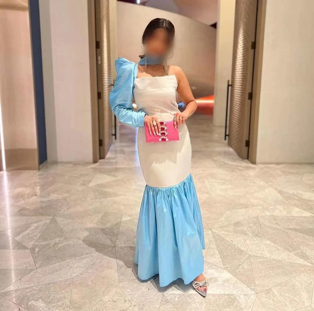 AsaNagi Blue&White Halter Evening Dresses Mermaid One Shoulder Elegant Prom Dress Women Formal Party Gowns Saudi Arabic 2024
AsaNagi Blue&White Halter Evening Dresses Mermaid One Shoulder Elegant Prom Dress Women Formal Party Gowns Saudi Arabic 2024