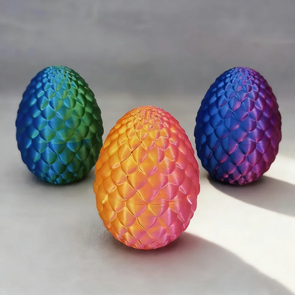 3D Printed Animal Models Eggs Children's Cool 3D Printers Articulated Toys Movable And Rotatable Decorations Easter Gifts
3D Printed Animal Models Eggs Children's Cool 3D Printers Articulated Toys Movable And Rotatable Decorations Easter Gifts
