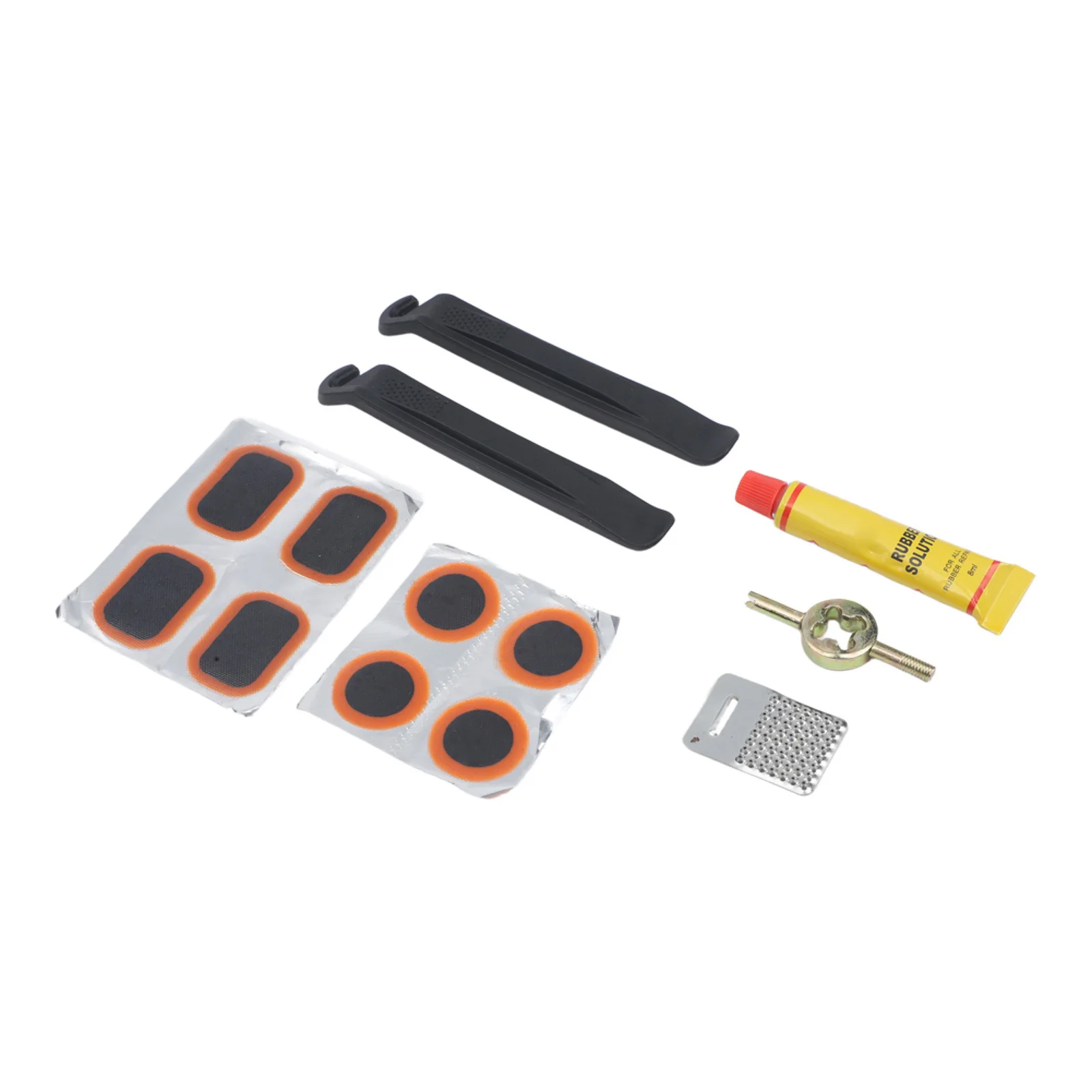 Weight 69-173g Bike Tire Repair Kit Complete Tire Patch Kit Tire Levers Vulcanizing Patch Set Compact Portable Case
Weight 69-173g Bike Tire Repair Kit Complete Tire Patch Kit Tire Levers Vulcanizing Patch Set Compact Portable Case