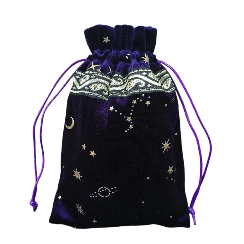 Tarot Oracles Card Storage Bag Jewelry Dices Pouches Flannel Drawstrings Bag Divinations Accessory for Tarot Enthusiast
Tarot Oracles Card Storage Bag Jewelry Dices Pouches Flannel Drawstrings Bag Divinations Accessory for Tarot Enthusiast