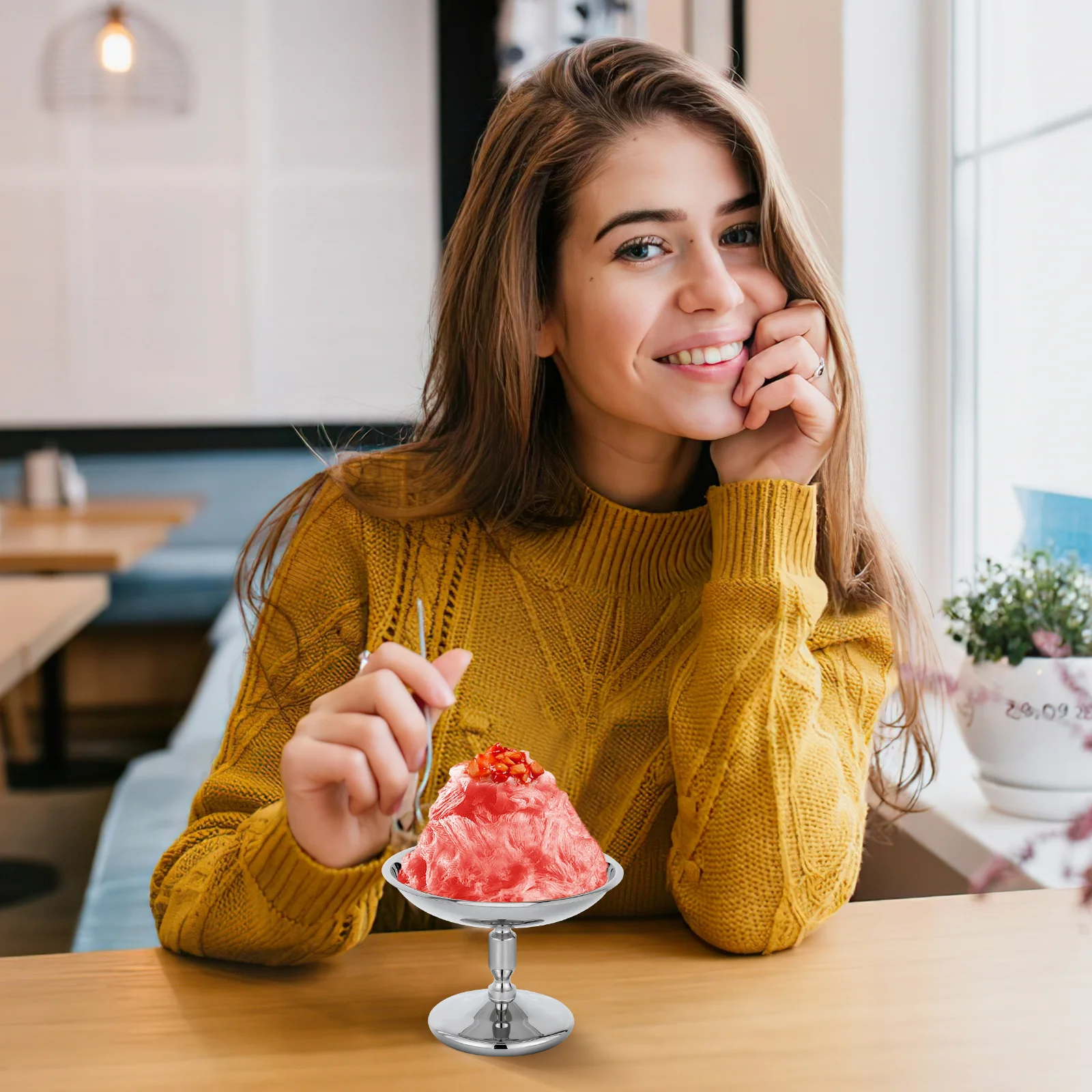 Stainless Steel Cup Ice Cream Bowl Ice Cream Bowl High Base Smoothie Container Thick Metal Pudding Cup Salad Yogurt
Stainless Steel Cup Ice Cream Bowl Ice Cream Bowl High Base Smoothie Container Thick Metal Pudding Cup Salad Yogurt