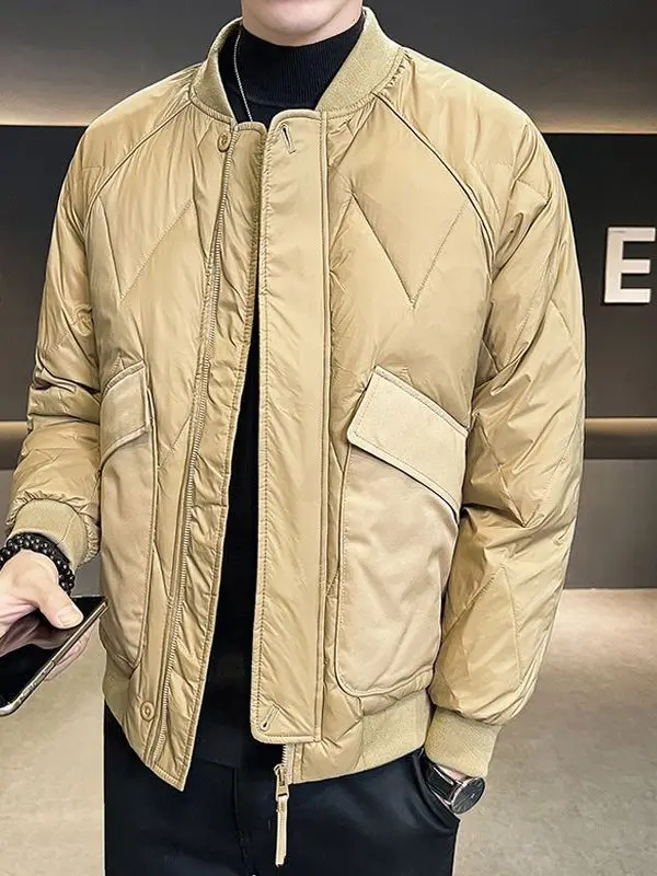 Casual Winter Men's down Cotton Jaet Baseball Collar Warm Long Sve Stand Fit Pure Color Hip And Haome New 2025
Casual Winter Men's down Cotton Jaet Baseball Collar Warm Long Sve Stand Fit Pure Color Hip And Haome New 2025