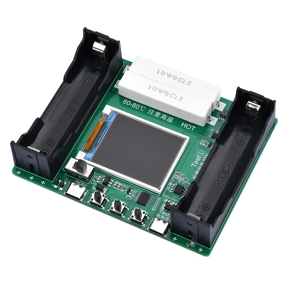 5V LCD Display 18650 Lithium Battery Capacity Tester Power Detector Module 2 Way with Charging Discharge Type-c Port
5V LCD Display 18650 Lithium Battery Capacity Tester Power Detector Module 2 Way with Charging Discharge Type-c Port