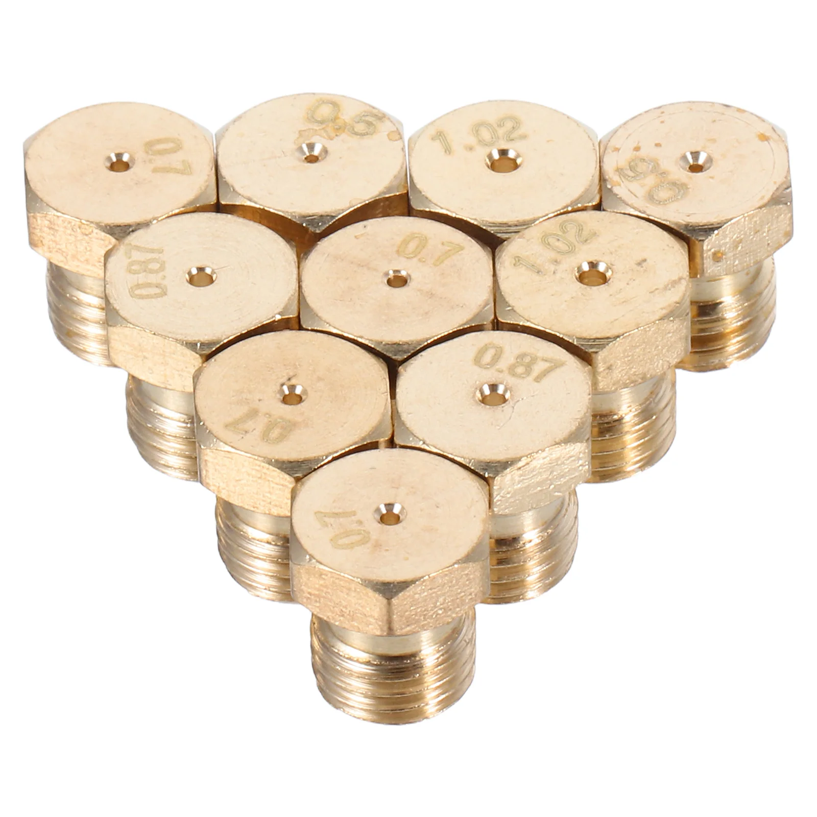 10pcs Household Gas Stove Parts Brass Nozzle Gas Jet Gas Burners Replacement Accessories Home Stove Stove Part Brass Gas Stove N
10pcs Household Gas Stove Parts Brass Nozzle Gas Jet Gas Burners Replacement Accessories Home Stove Stove Part Brass Gas Stove N