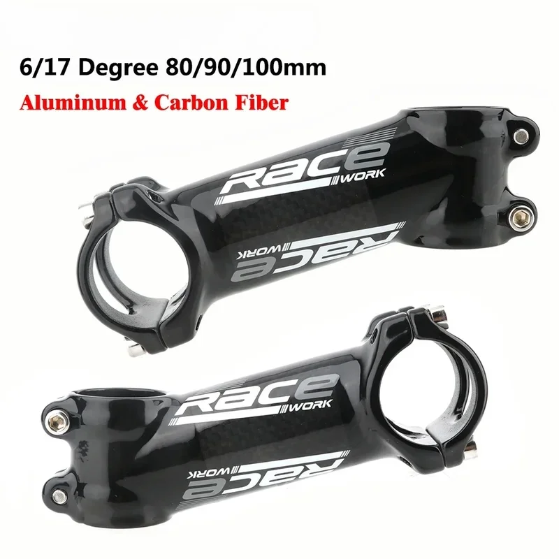 Сверхлегкий вынос велосипеда 31,8 мм, алюминий + карбон — 6 ° /17 ° Угол, 80/90/100 мм для руля шоссейного и горного велосипеда 
Сверхлегкий вынос велосипеда 31,8 мм, алюминий + карбон — 6 ° /17 ° Угол, 80/90/100 мм для руля шоссейного и горного велосипеда