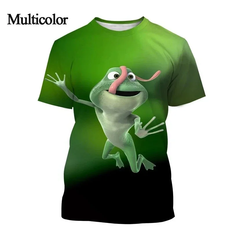 Summer New 3D Funny Tree Frog Graphic T shirts For Men Fashion Casual Animal Print T Shirt Personality Interesting Trend T-shirt
Summer New 3D Funny Tree Frog Graphic T shirts For Men Fashion Casual Animal Print T Shirt Personality Interesting Trend T-shirt