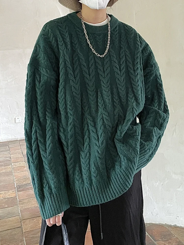 Винтажный мужской свитер с длинным рукавом, вязаный шерстяной топ для повседневной носки весной и осенью, с узором из крученой пряжи
Винтажный мужской свитер с длинным рукавом, вязаный шерстяной топ для повседневной носки весной и осенью, с узором из крученой пряжи