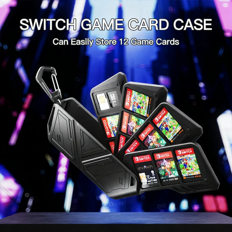 Водонепроницаемый и пылезащитный защитный чехол-кейс для игровых карт Nintendo Switch 2 OLED Lite с 12 слотами и крючком
Водонепроницаемый и пылезащитный защитный чехол-кейс для игровых карт Nintendo Switch 2 OLED Lite с 12 слотами и крючком