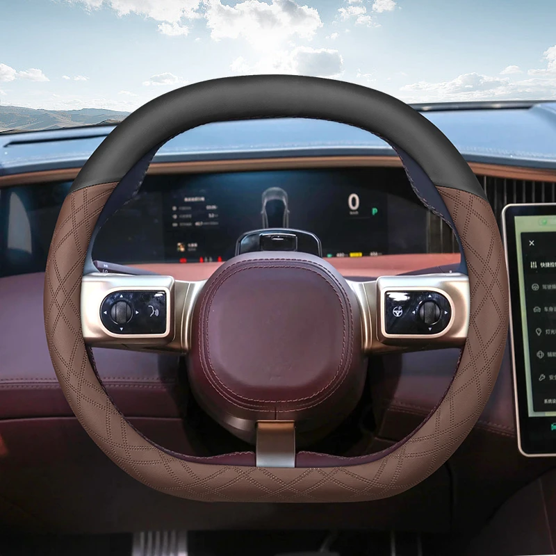 Suitable for AVATR 11 2023+ Leather Steering Wheel Cover, All Season Universal Round Anti Slip Car Steering Wheel Cover
Suitable for AVATR 11 2023+ Leather Steering Wheel Cover, All Season Universal Round Anti Slip Car Steering Wheel Cover