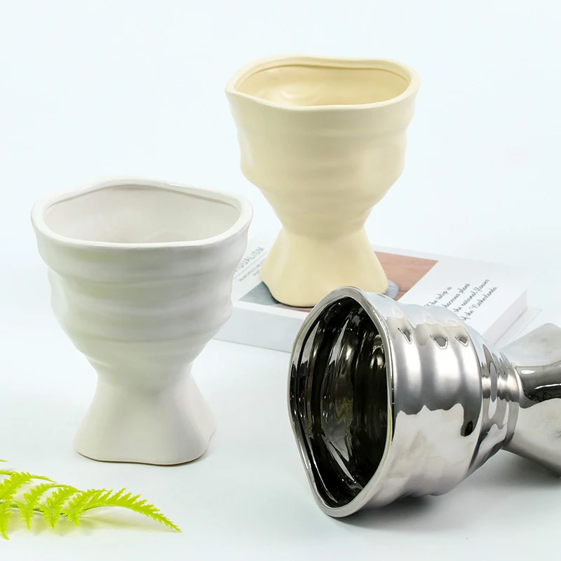 Creative Irregular Flower Pot Succulent Pot Ceramic Planter Home Decor Desktop Ornaments Bonsai Plant Pot Garden Decoration
Creative Irregular Flower Pot Succulent Pot Ceramic Planter Home Decor Desktop Ornaments Bonsai Plant Pot Garden Decoration