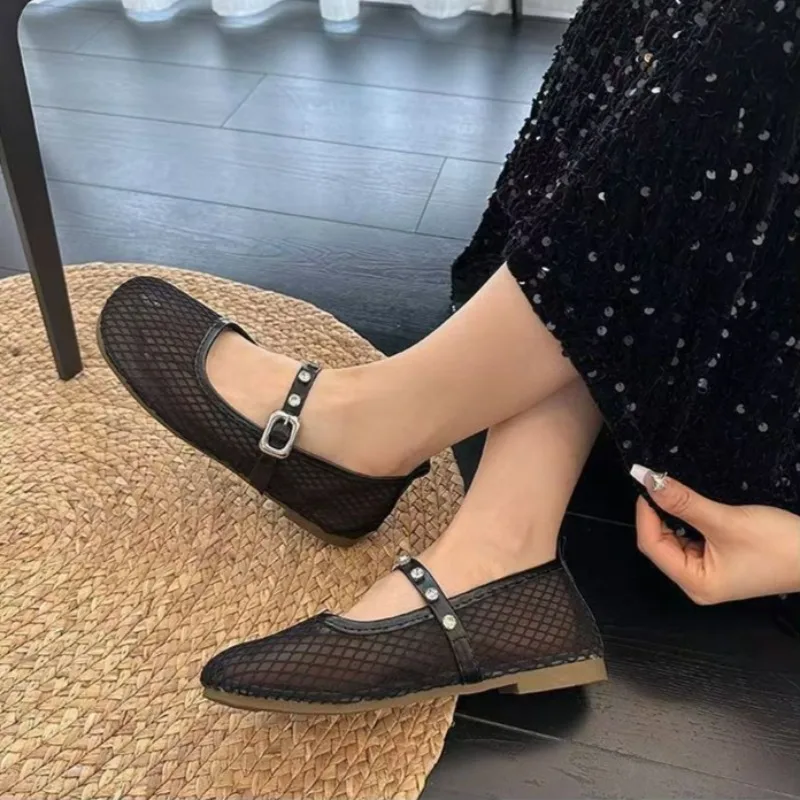 Women's Round-Toe Fishnet Loafers Flat Casual Shoes Low-Cut Perforated Mesh Breathable Plus-Size Versatile 2026 Summer New
Women's Round-Toe Fishnet Loafers Flat Casual Shoes Low-Cut Perforated Mesh Breathable Plus-Size Versatile 2026 Summer New
